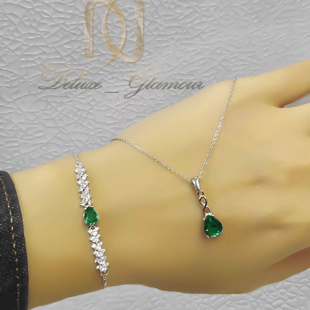 ست دستبند و گردنبند مردانه استیل طلایی و نقره ای ce-n122 — تصویر ۱۱