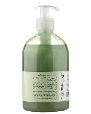 مایع دستشویی حاوی روغن اینکا اینچی و عصاره های آرتمیزیا و گواوا 500میل درماکلین — تصویر ۳