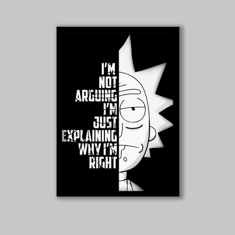 تابلو مدل ریک اند مورتی Rick and Morty کد LA-G10735-2 — تصویر ۲