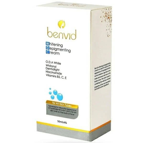 کرم تخصصی ضد لک و روشن کننده پوست بنوید Benvid مدل تیوپی حجم 50 میلی لیتر — تصویر ۲