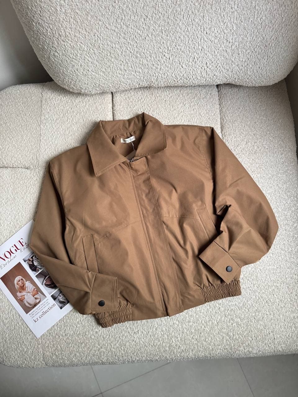 جکت خلبانی کتان zara — تصویر ۵