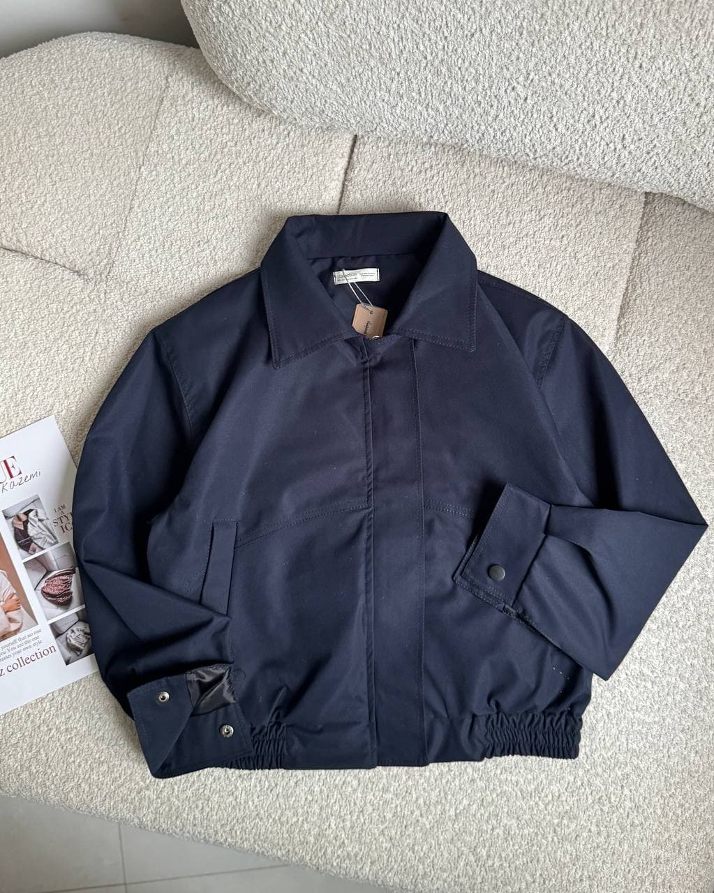 جکت خلبانی کتان zara — تصویر ۲
