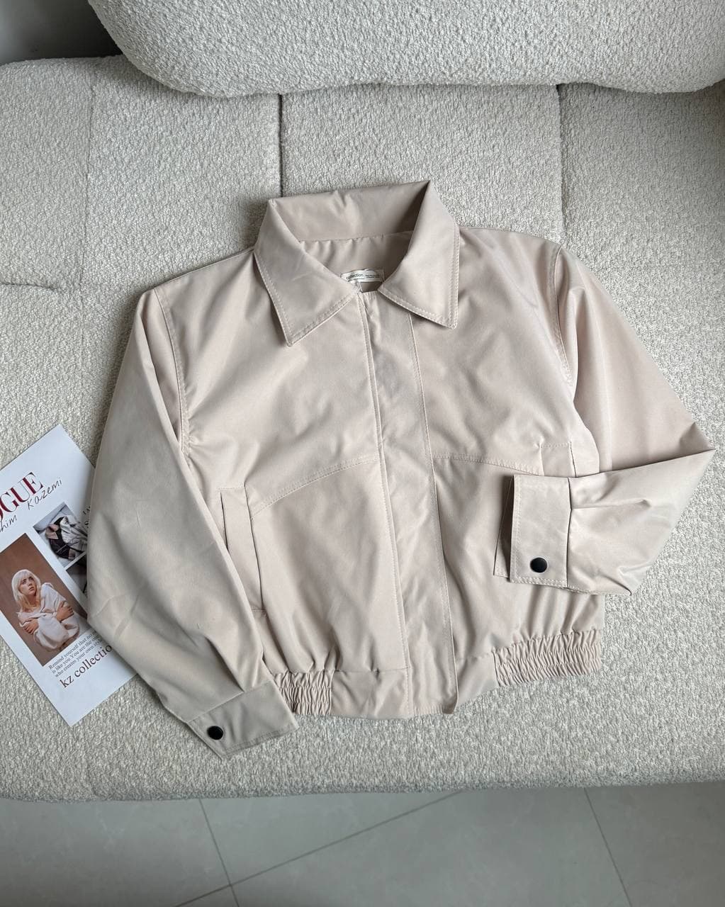 جکت خلبانی کتان zara — تصویر ۳