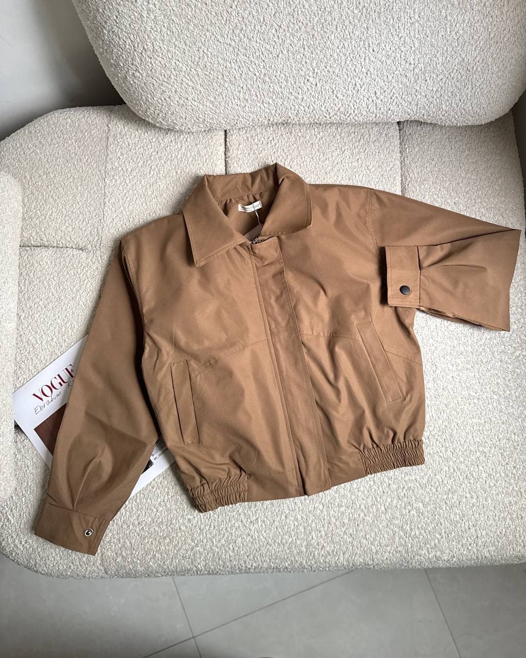 جکت خلبانی کتان zara — تصویر ۸