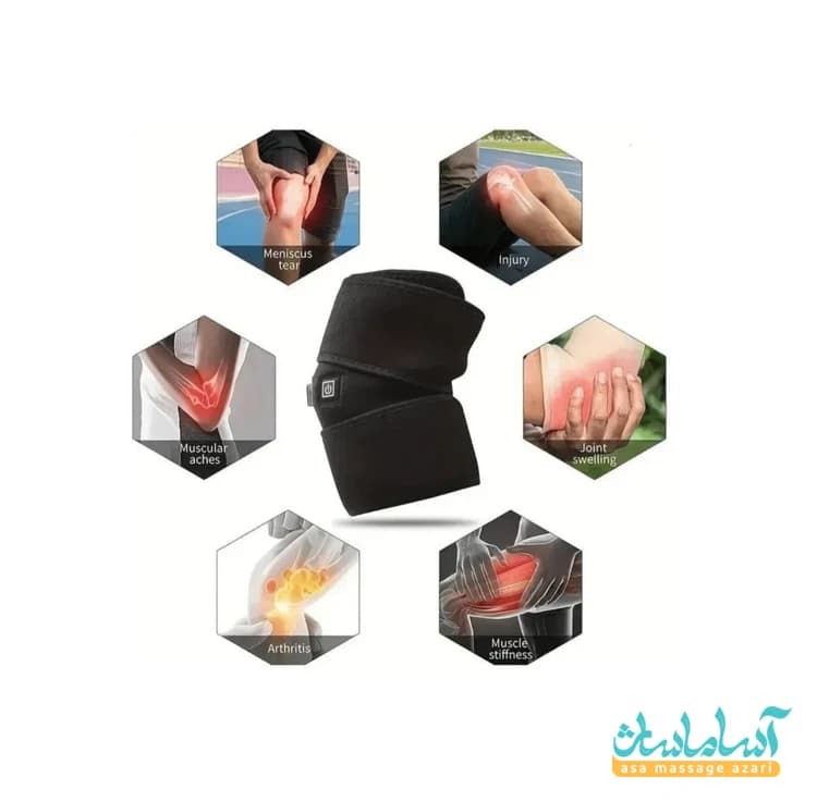 زانو بند حرارتی و مادون قرمز تسکین درد مدل FZ-79