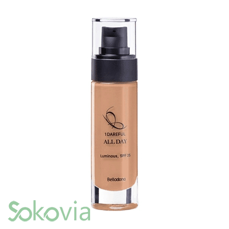 کرم پودر روزانه بلادونا مدل All Day کد Natural Rose 04