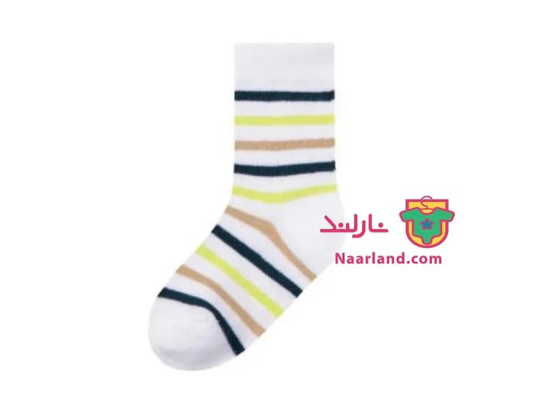 مجموعه ۵ عددی جوراب نخی لوپیلو طرح راه راه و خرچنگ — تصویر ۳