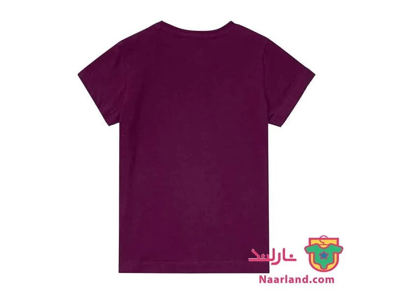 ست تیشرت شلوارک لوپیلو زرشکی طرح شیر — تصویر ۴