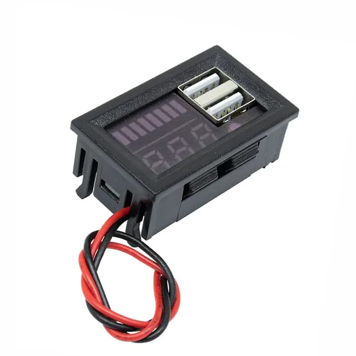 ماژول ولت متر و نمایشگر سطح باتری 12V پنلی — تصویر ۲