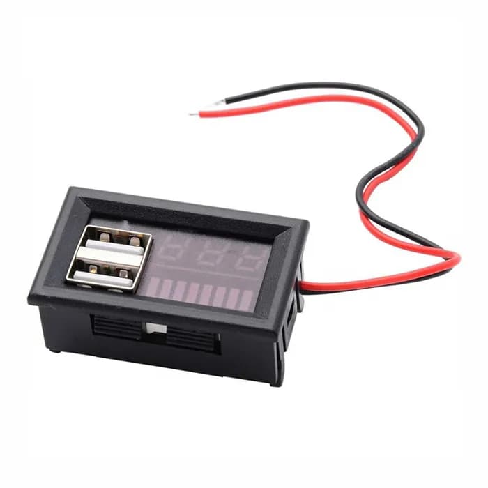 ماژول ولت متر و نمایشگر سطح باتری 12V پنلی — تصویر ۳