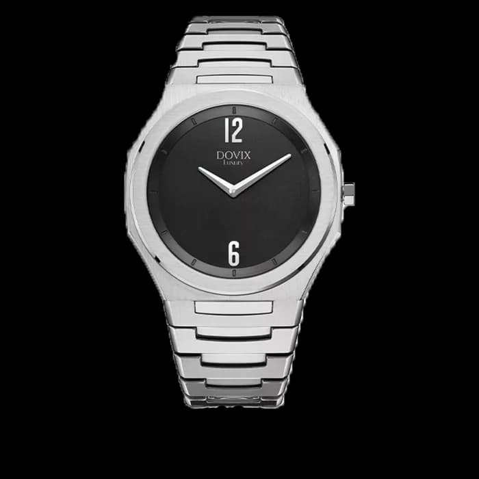 ساعت مردانه برند داویکس (dovixwatch) کدDV-036G(نقره ای صفحه مشکی)
