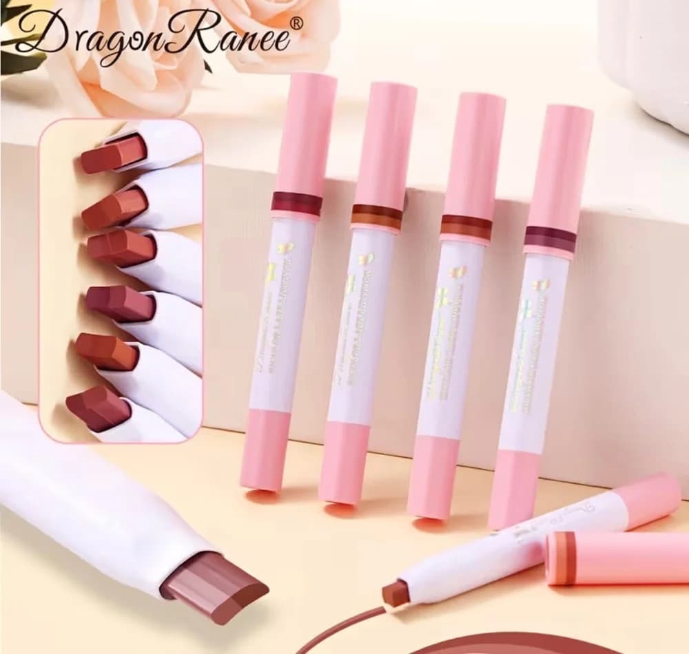 رژ لب دو رنگ DragonRanee پک 6عددی — تصویر ۴