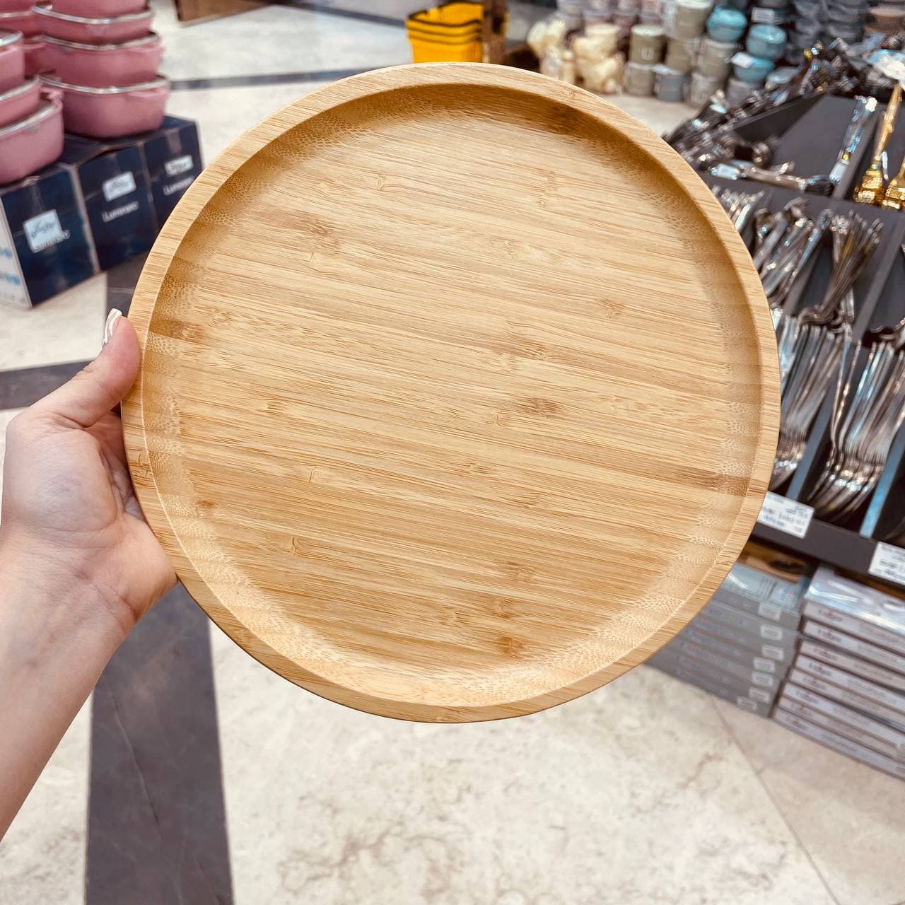 سینی گرد بامبو bm224 — تصویر ۳