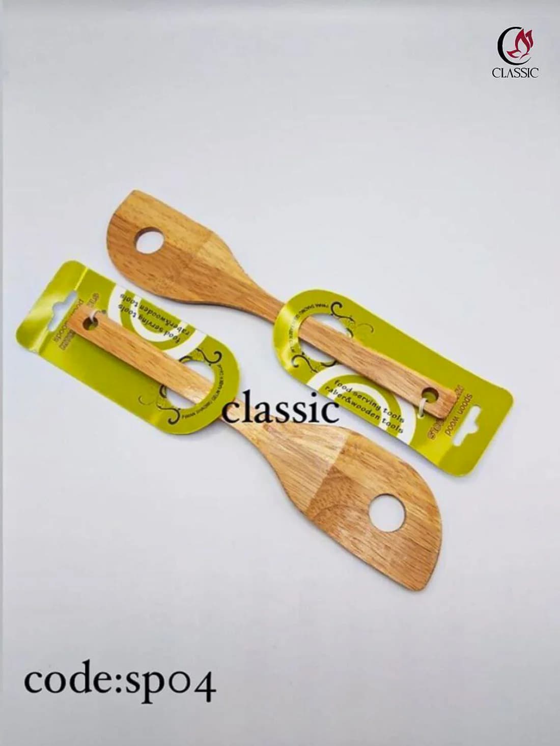 کفگیر چوبی رابر کلاسیک sp04