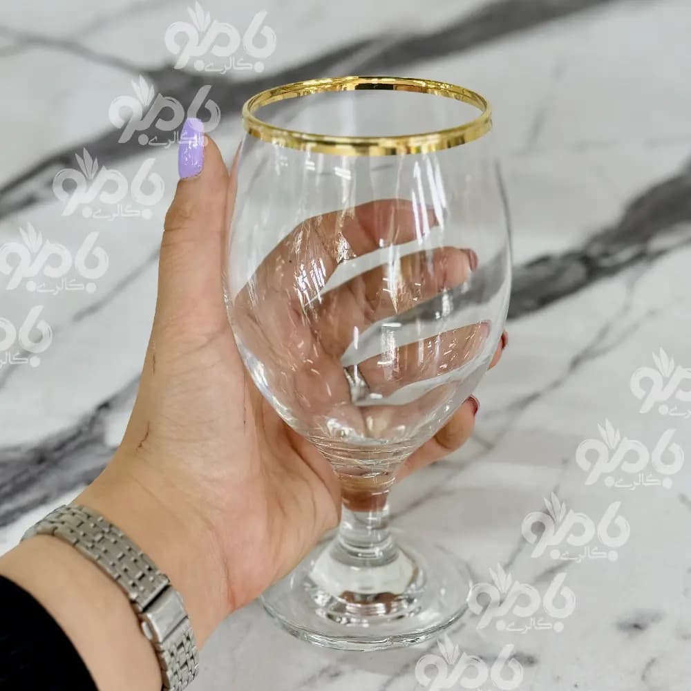 گیلاس خوری پاشاباغچه بیسترو نوشابه لب طلایی — تصویر ۲