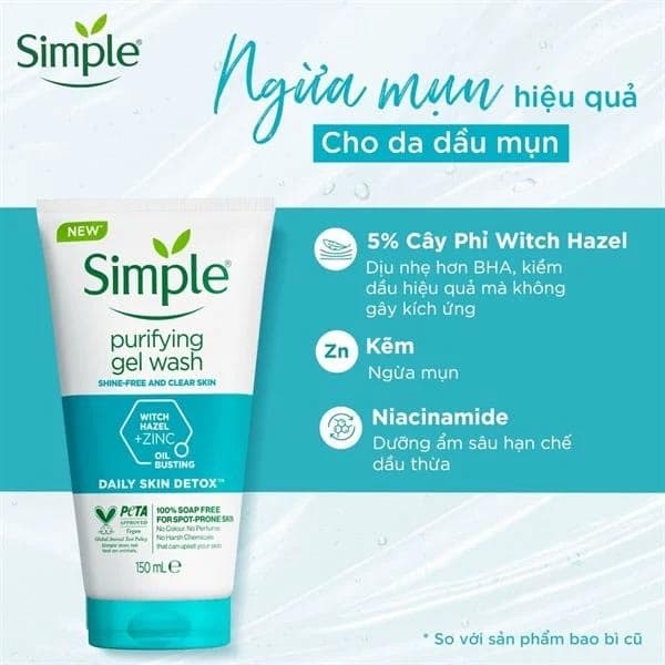 ژل شستشو صورت سیمپل مدل Purifying حجم 150 میل — تصویر ۲