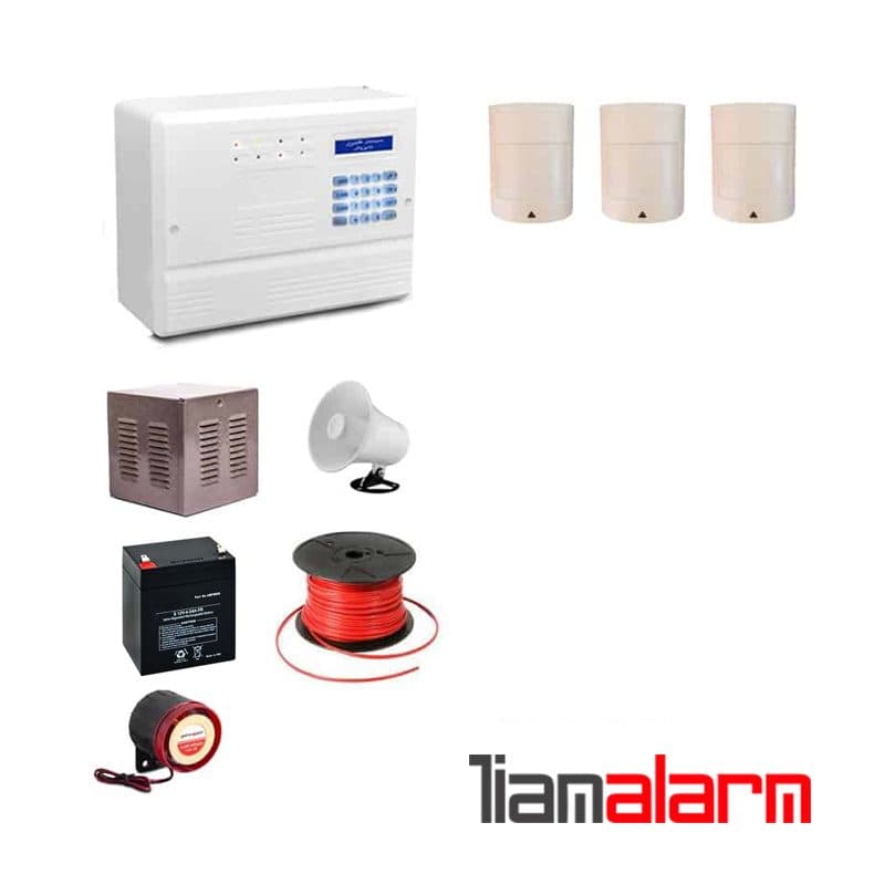 پکیج دزدگیر اماکن باسیم مدل فایروال سیم کارتی و تلفنی F10P3