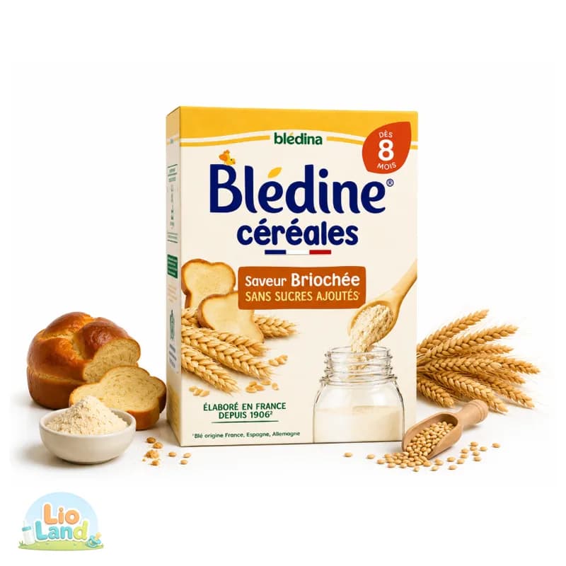 سرلاک گندم و نان بریوش بلدین Bledine مناسب ۸-۳۶ ماه