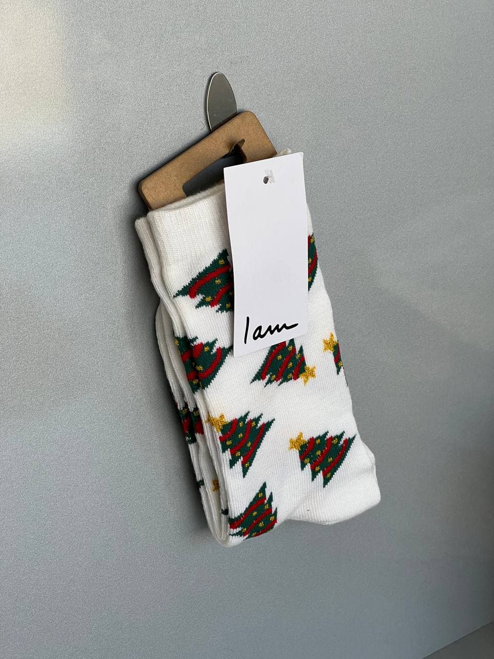 جوراب ساق متوسط با طرح درخت کریسمس (برند I Am) — تصویر ۲