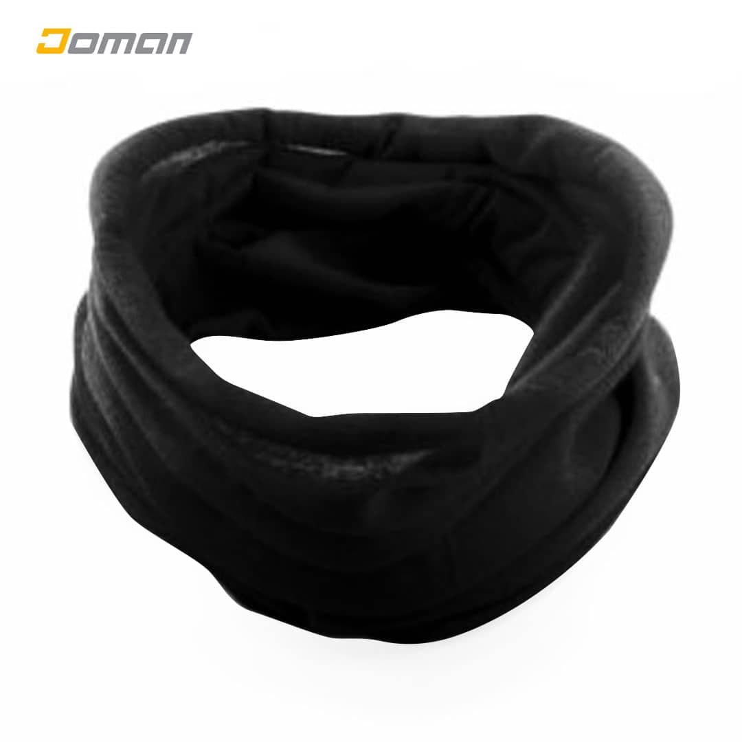 دستمال سر و گردن ( اسکارف ) کوهنوردی ویدز Wedze از دیکتلون DECATHLON فرانسه مدل ویدز تک لایه؛ با رنگ مشکی و صورتی — تصویر ۲