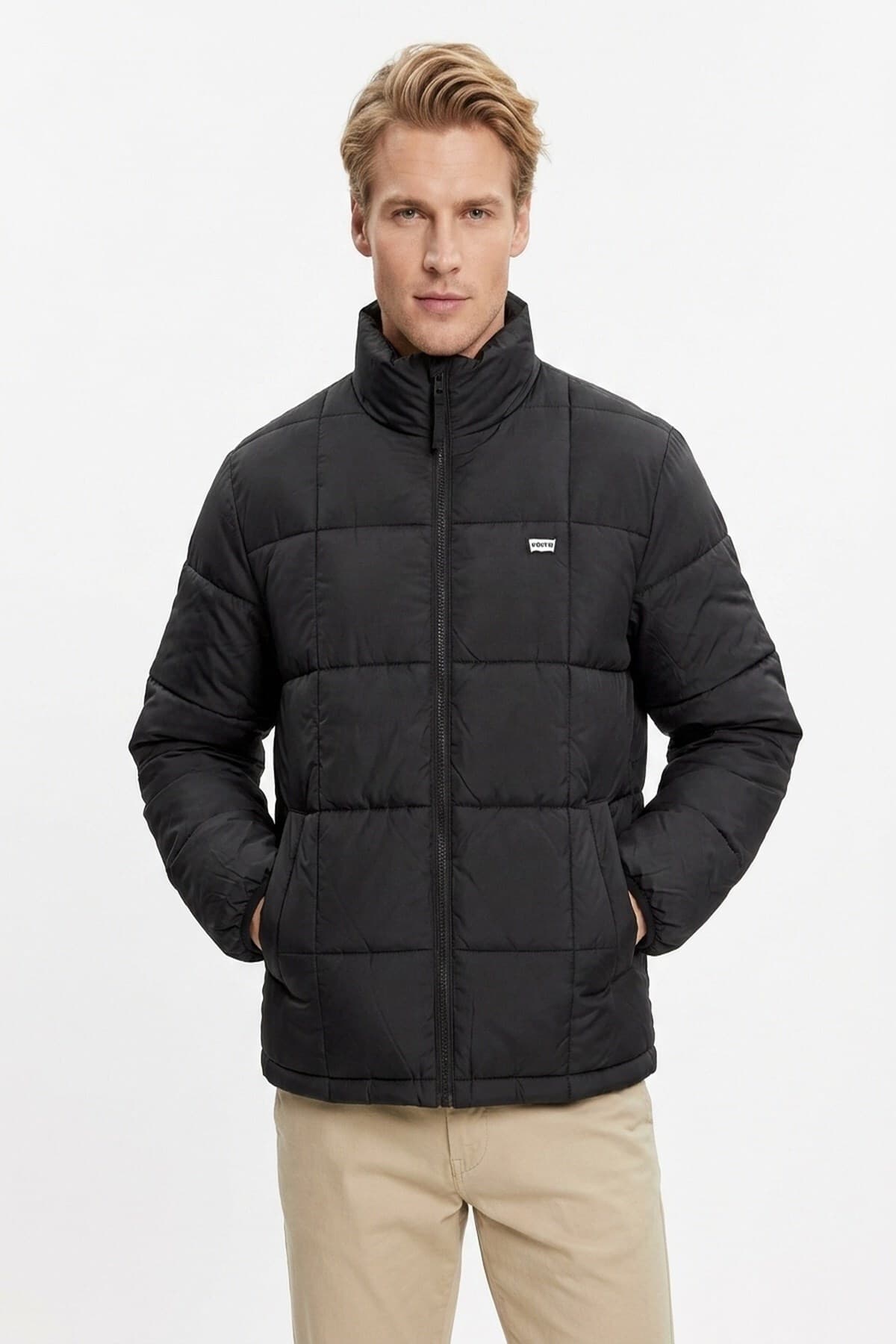 کاپشن لیوایز مردانه پلی استر مشکی بیسیک راسته Regular/رگولار بیسیک Daily/روزانه | Levi’s A8568-0000 TR — تصویر ۲