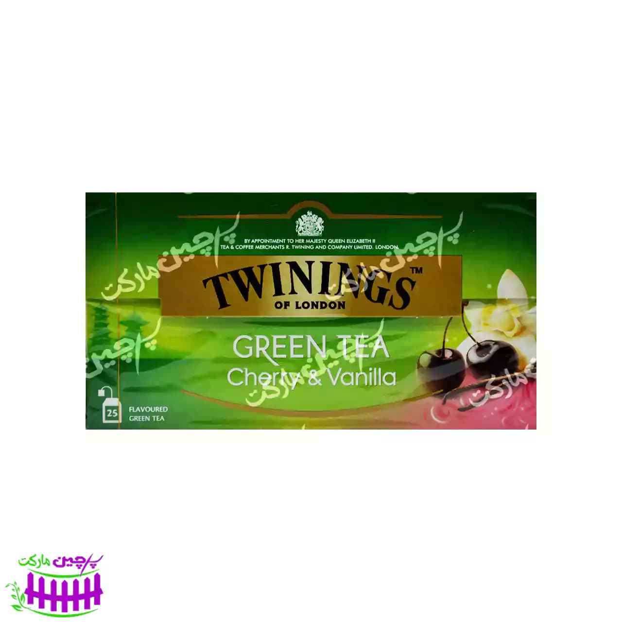 چای سبز وانیل و گیلاس ۲۵ تایی تویینینگز – twinings