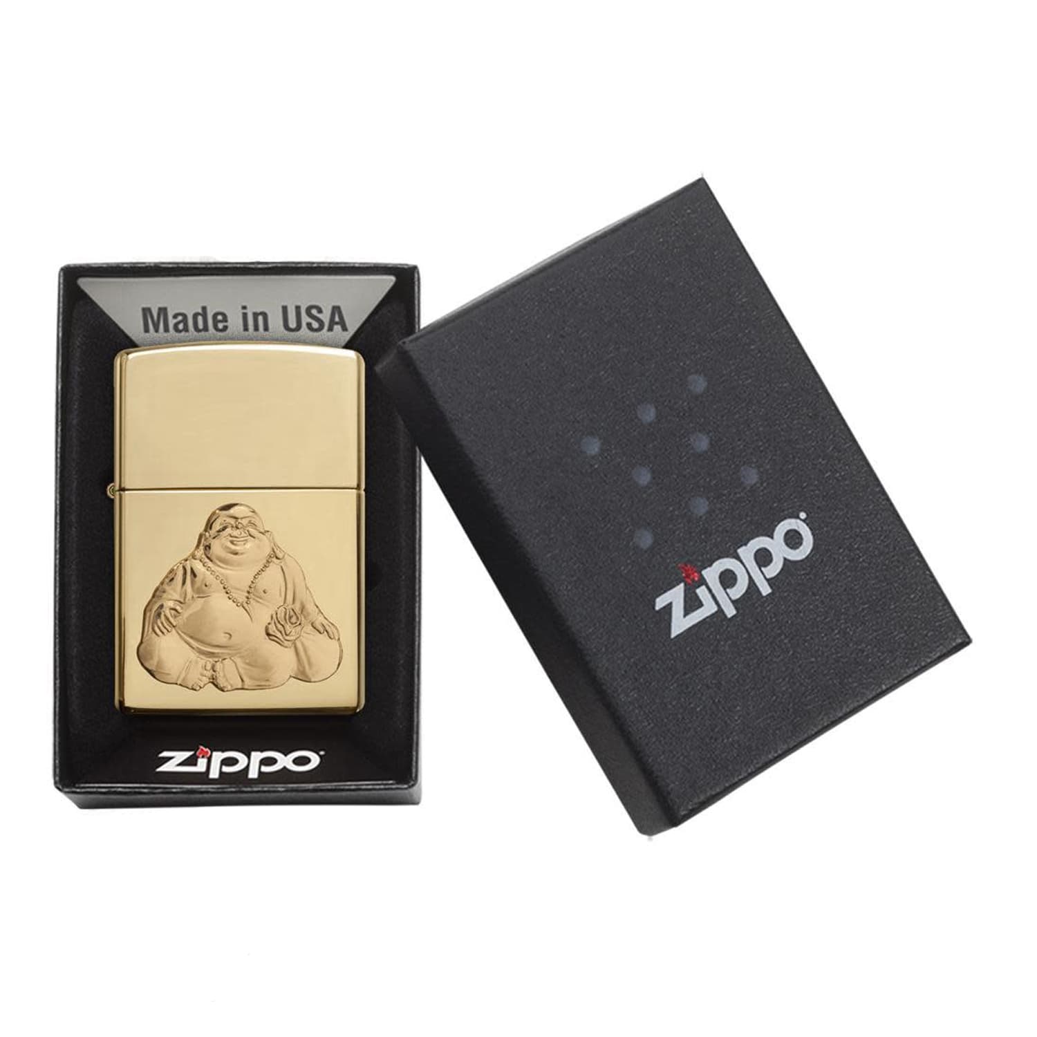 فندک زیپو اصل Zippo Laughing Buddha کد 29626 — تصویر ۳