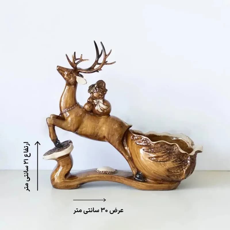 مجسمه دکوری شکلات خوری گوزن کد 103 — تصویر ۲