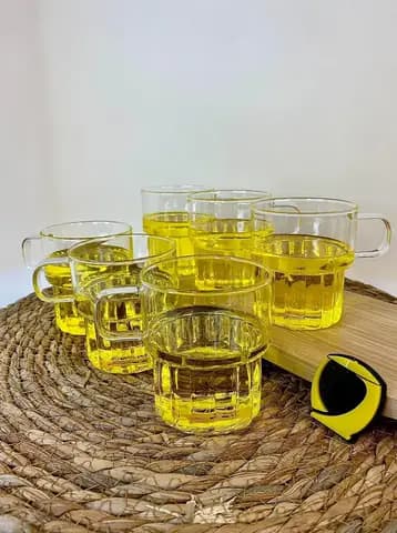 چای خوری شیاردار دسته دار پیرکس پاشا هوم — تصویر ۳
