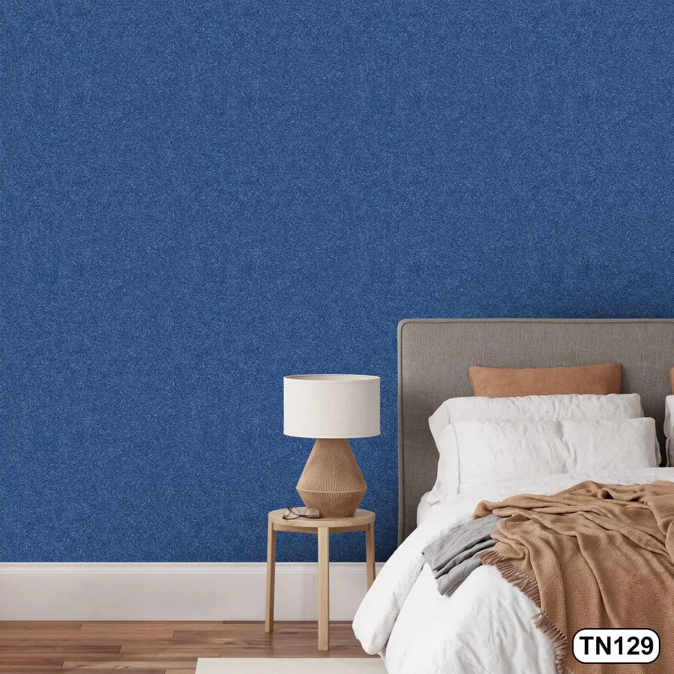 کاغذ دیواری رنگ آبی کاربنی کد TN129