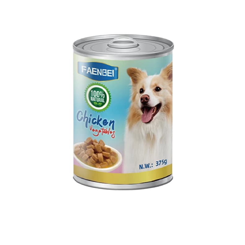کنسرو سگ چانک مرغ 375g Faenbei