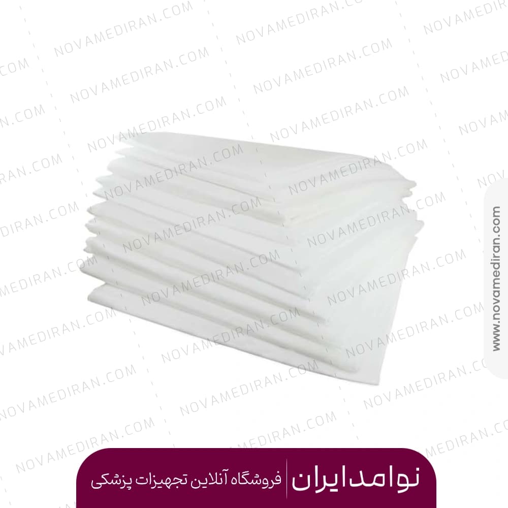 ملحفه یکبار مصرف کشدار سفید 80 در 2/20 بسته 6 عددی