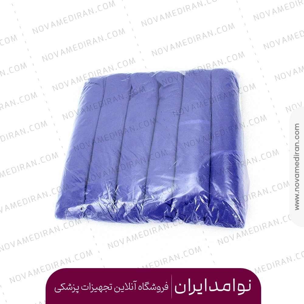ملحفه یکبار مصرف کشدار آبی 80 در 2/20 بسته 6 عددی