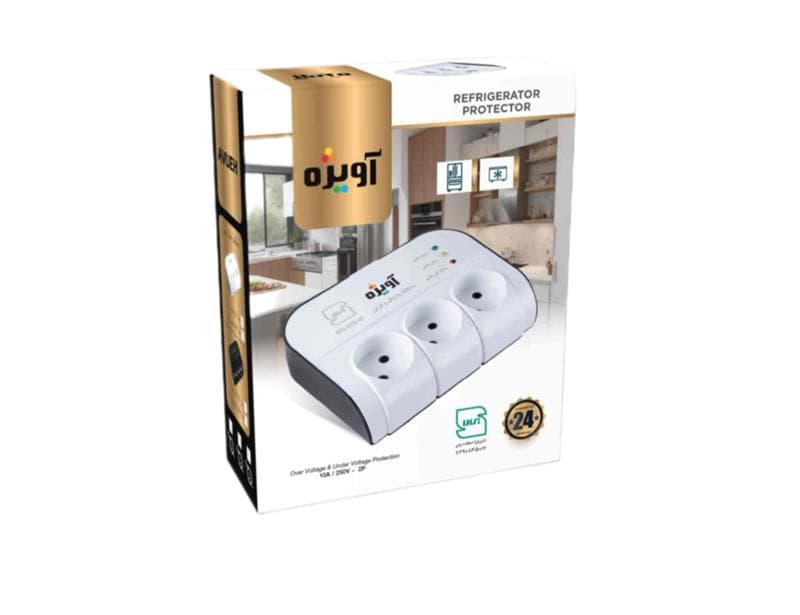محافظ یخچال فریزر سه خانه ارت دار 1.8 متری آویژه AV313 — تصویر ۲