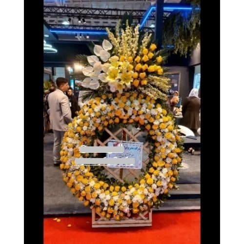 تاج گل از گل فروشی شهرک خرازی تهران t2764 — تصویر ۲