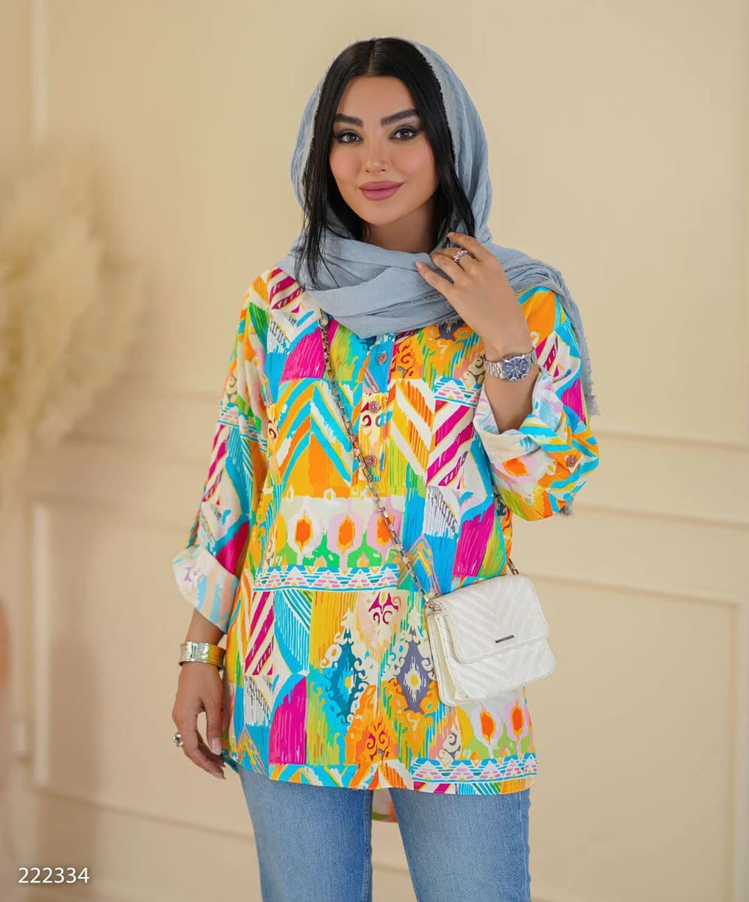 شومیز نخی مدل راهین — تصویر ۶