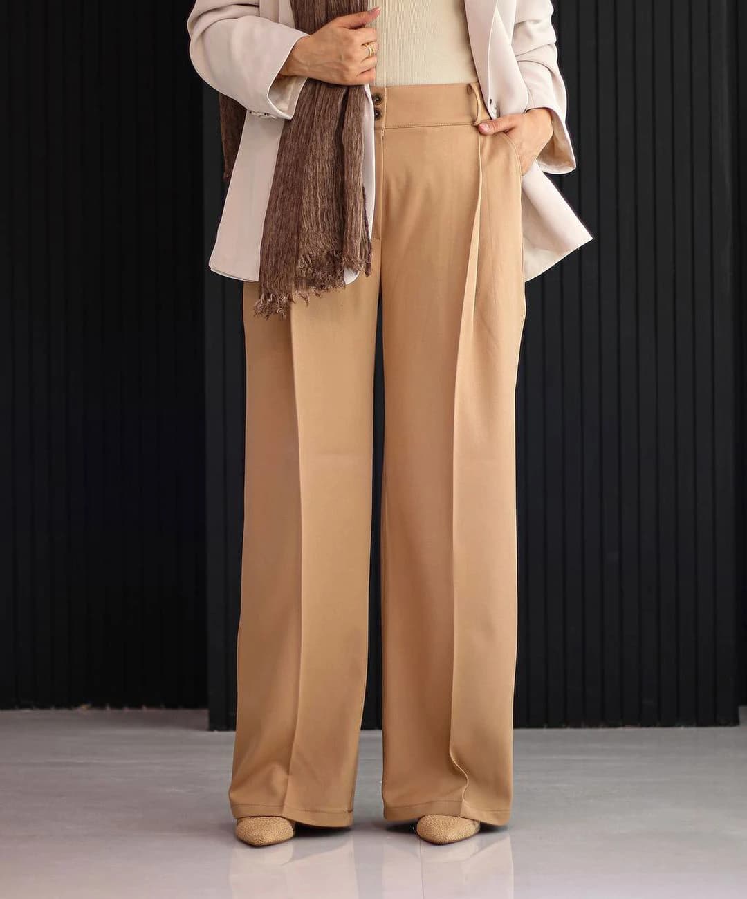 شلوار واید لگ مدل نیلین — تصویر ۳