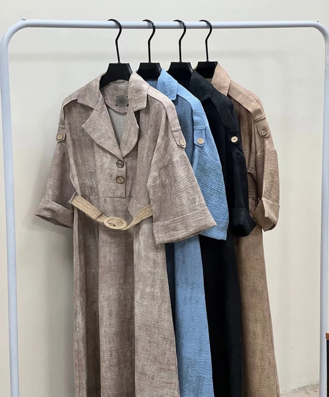 کفتان لینن گازوئیلی مدل چوبین — تصویر ۵