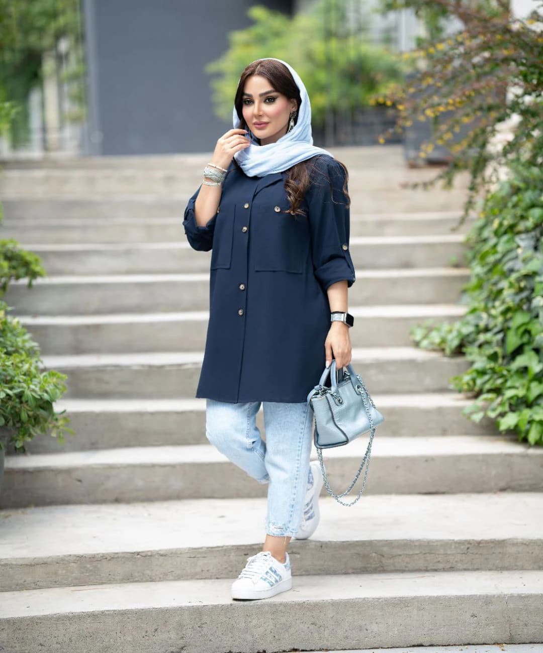 مانتو لینن مدل گلنار — تصویر ۴