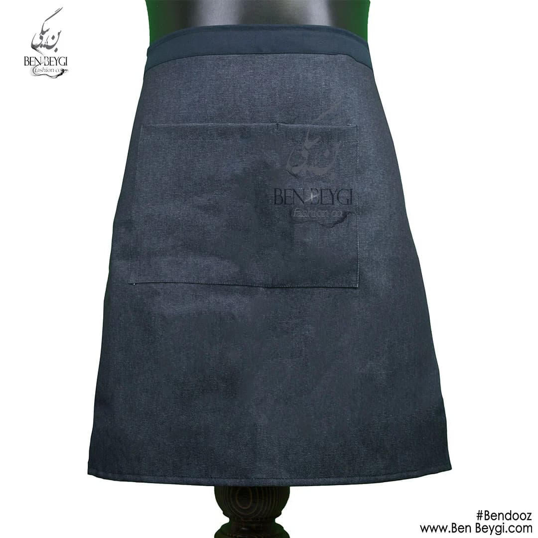 پیشبند نیمه ساده پارچه جین کد 38400
