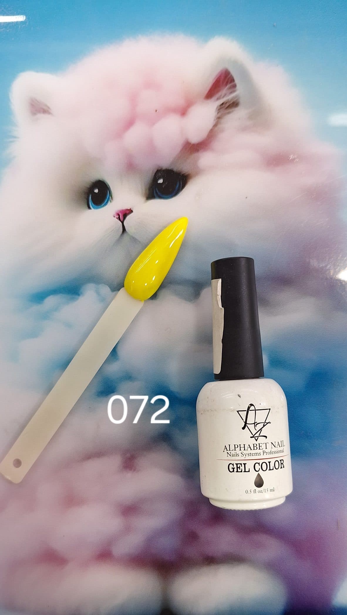 لاک ژل ای زد ALPHABET NAIL شماره 072