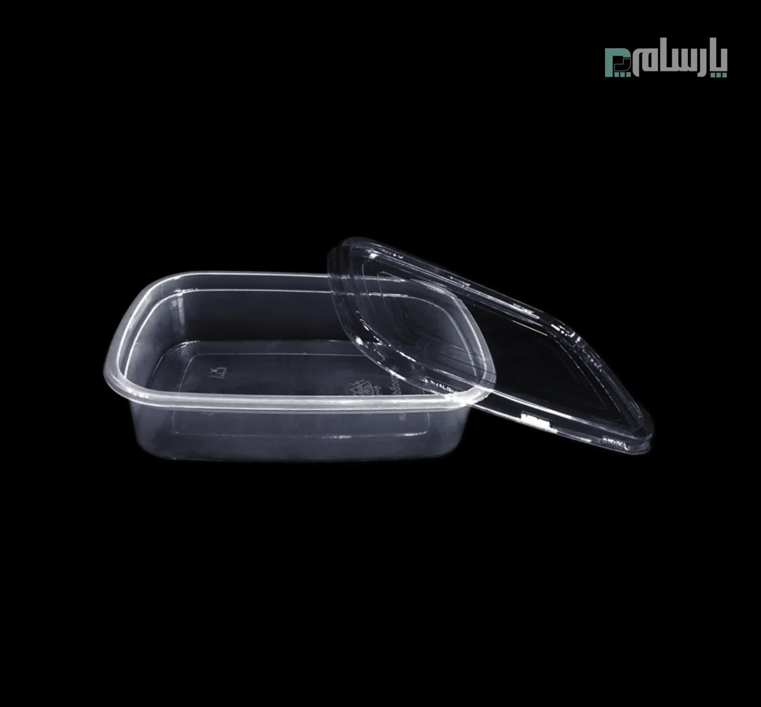 ظرف یکبار مصرف شفاف تک خانه مهرپارسا کد L3