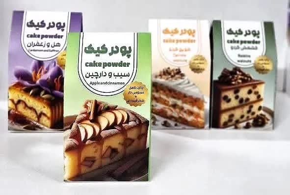 پودر کیک سیب دارچین