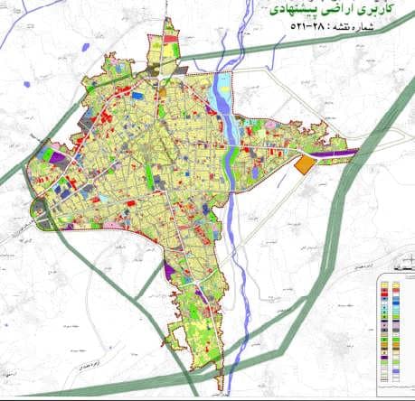 دانلود طرح جامع شهر ساری 1394 + گزارش کامل 6 جلدی و آلبوم 13 نقشه باکیفیت — تصویر ۳