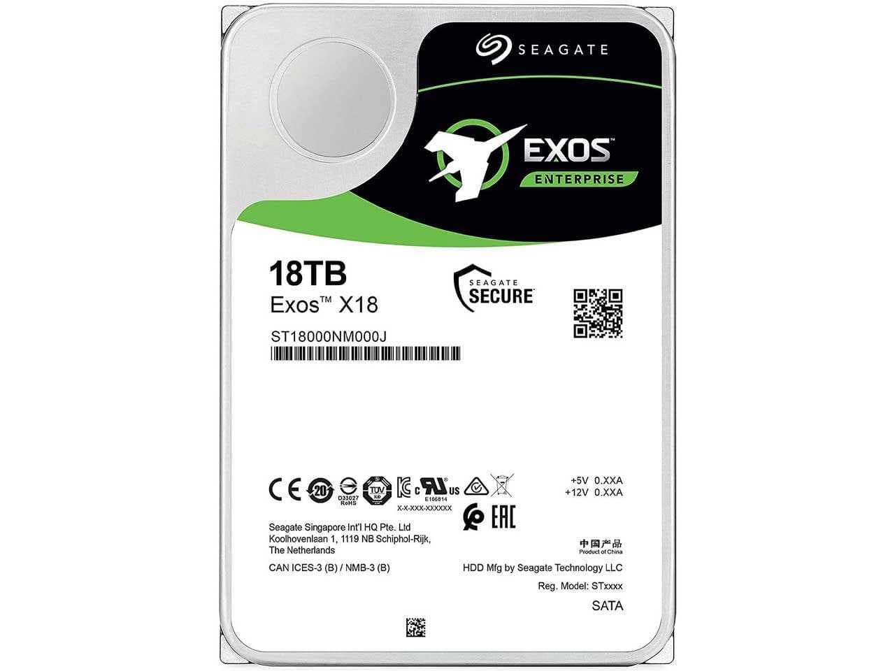 هارد سرور سیگیت سری Exos X18 مدل Seagate ST18000NM000J ظرفیت 18 ترابایت — تصویر ۳