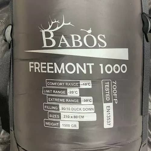 کیسه خواب 1500 گرمی پر خالص بابوس مدل 1000 freemount(ارسال رایگان) — تصویر ۲