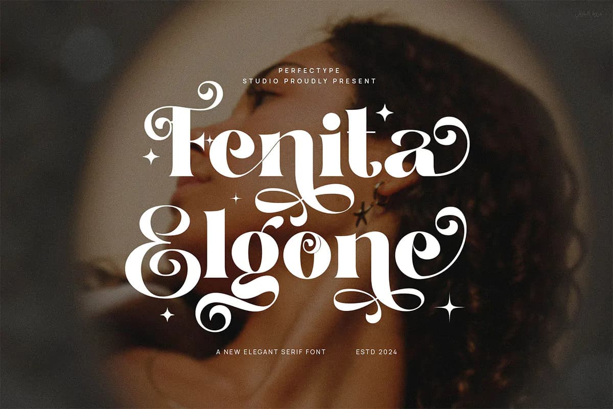 سریف فونت انگلیسی Fenita Elgone