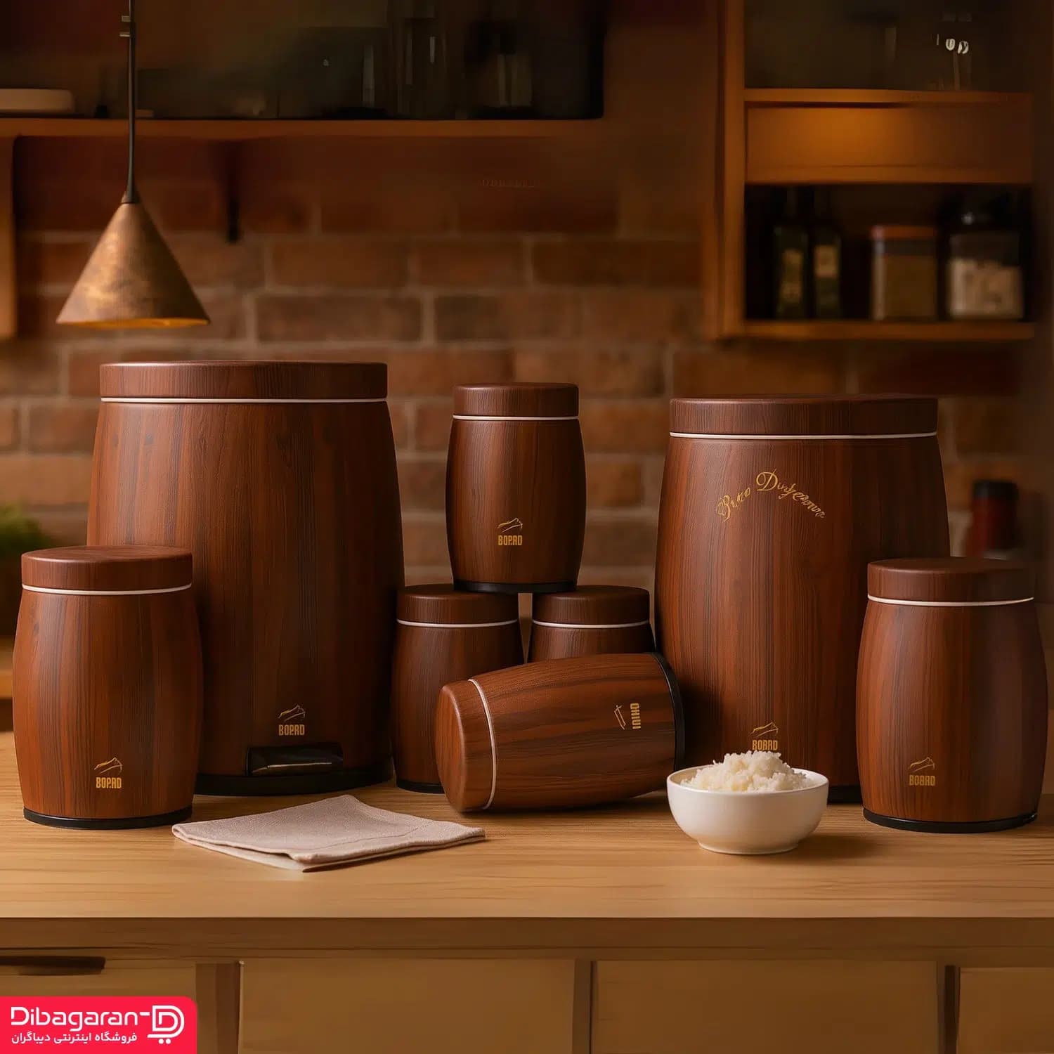 سرویس آشپزخانه 8 پارچه خمره ای بهاز کالا کد dk07210 — تصویر ۳