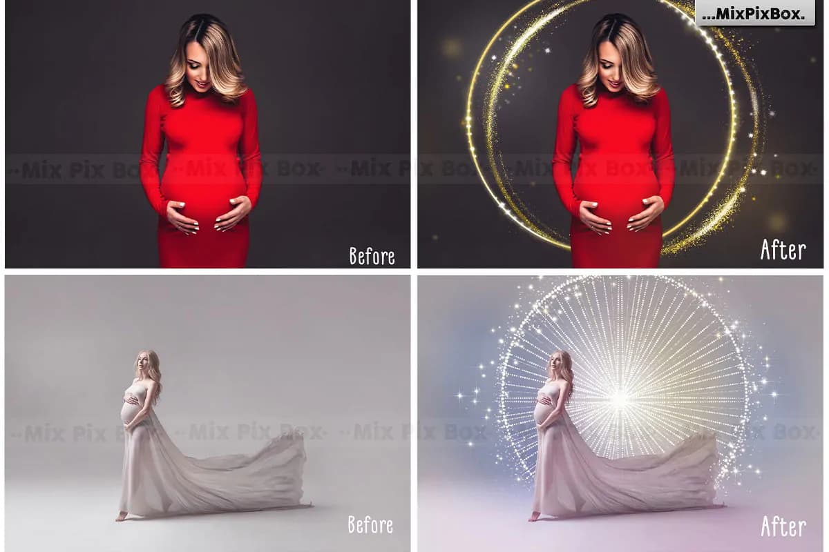 20 افکت حلقه طلایی براق PNG — تصویر ۳