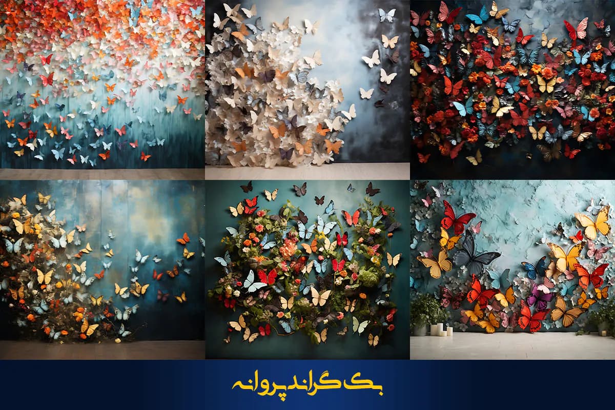 36 بک گراند پروانه برای آتلیه عکاسی — تصویر ۳